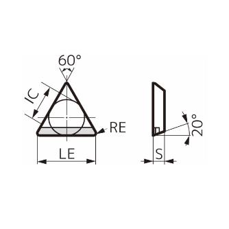 住友電気工業（株） スミダイヤ スローアウェイチップ NF-TEGN-P スミダイヤ　スローアウェイチップ NF-TEGN160304P DA2200