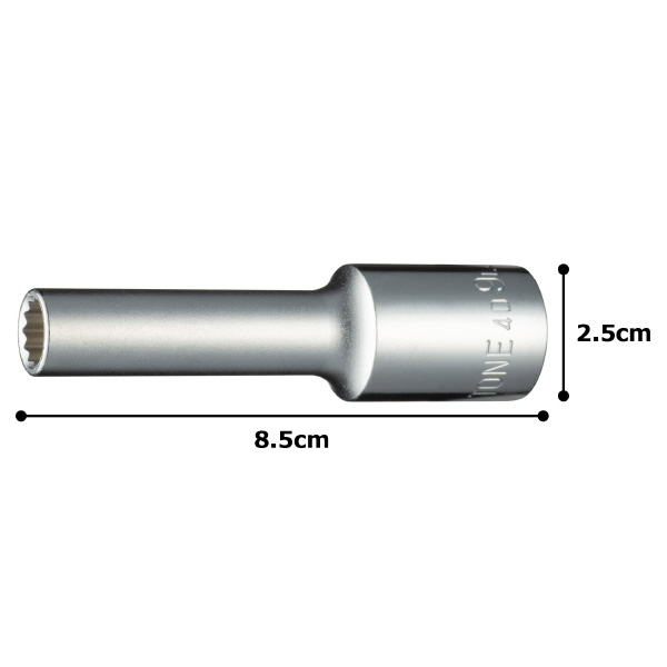 ＴＯＮＥ（株） ディープソケット(12角) 4D ディープソケット 4D-09L