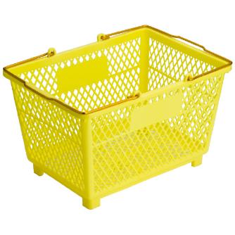 三甲（株） スーパー篭 スーパー篭（プラＨ） 102692-00 (ﾀﾞｲ) ｲｴﾛｰ
