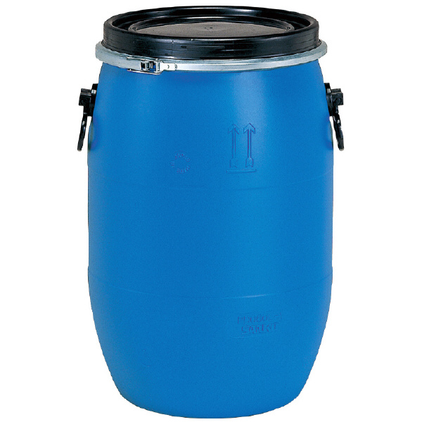 三甲（株） プラスチックドラム オープンタイプ プラスチックドラム　オープンタイプ 850054-01 PDO60L-1 ﾌﾞﾙｰ