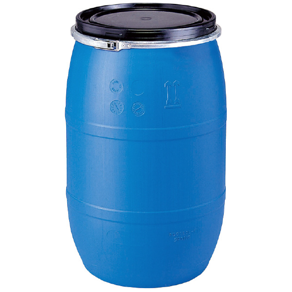 三甲（株） プラスチックドラム オープンタイプ プラスチックドラム　オープンタイプ 850007-01 PDO120L-1 ﾌﾞﾙｰ