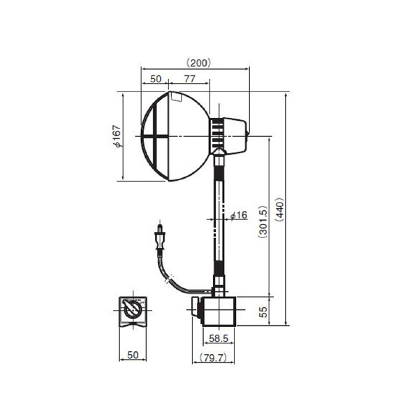 カネテック（株） 電気スタンド ME 電気スタンド ME-2CA-LED