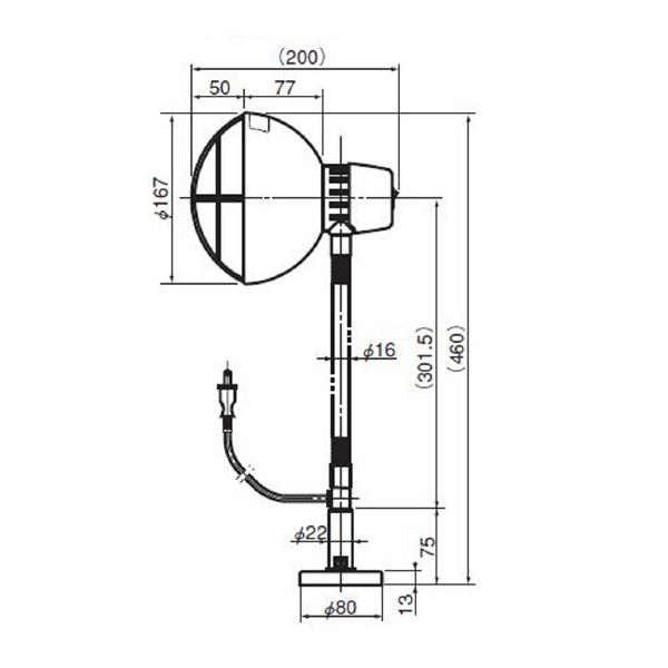 カネテック（株） 電気スタンド ME 電気スタンド ME-L2C-LED