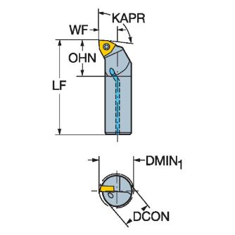 サンドビック（株） コロターン111 ボーリングバイト【F】 A10K-SWLP コロターン１１１　ボーリングバイト【Ｆ】 A10K-SWLPR 04-R