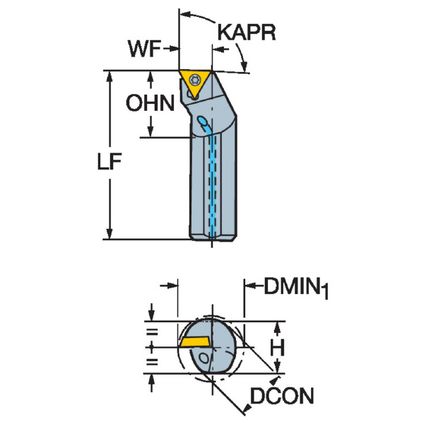 サンドビック（株） コロターン111 ボーリングバイト A20S-STFP コロターン１１１　ボーリングバイト【Ｆ】 A20S-STFPL 16