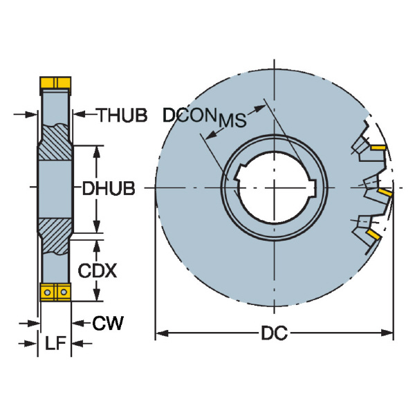 サンドビック（株） コロミル331 カッター N331 コロミル３３１　カッター　【Ｆ】 N331.32-200S50RM23.50