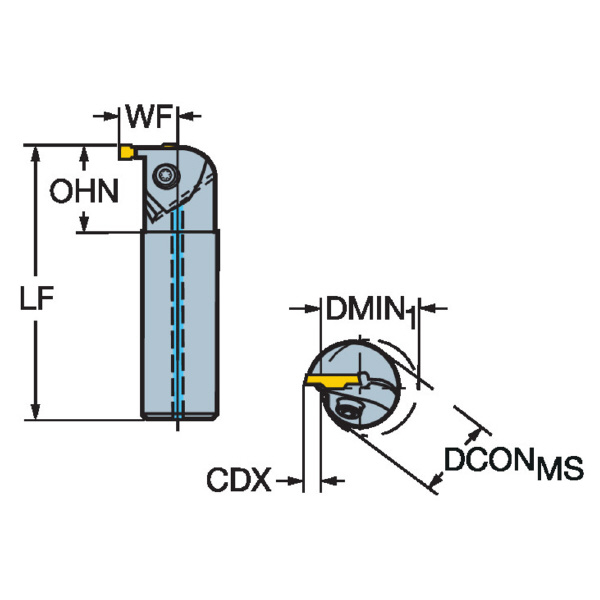 サンドビック（株） コロカット1・2 ボーリングバイト【F】 LAG コロカット１・２　ボーリングバイト【Ｆ】 LAG123E05-20B