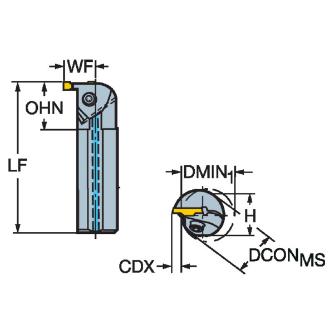 サンドビック（株） コロカット1・2 ボーリングバイト【F】 LAG コロカット１・２　ボーリングバイト【Ｆ】 LAG123H11-40B