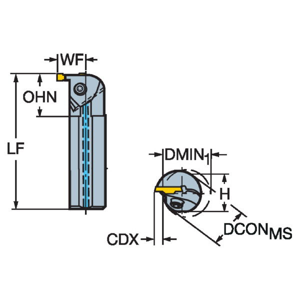 サンドビック（株） コロカット1・2 ボーリングバイト【F】 LAG コロカット１・２　ボーリングバイト【Ｆ】 LAG123H13-50B