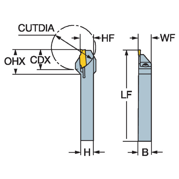サンドビック（株） コロカット1ー2 シャンクバイト 【F】 LF コロカット１－２　シャンクバイト　【Ｆ】 LF123F17-1616B-S