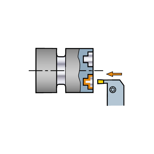 サンドビック（株） コロカット1ー2 シャンクバイト 【F】 RG コロカット１－２　シャンクバイト　【Ｆ】 RG123K08-2525CM