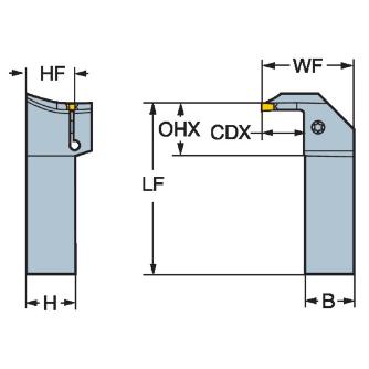 サンドビック（株） コロカット1ー2 シャンクバイト 【F】 RG コロカット１－２　シャンクバイト　【Ｆ】 RG123K20-2525B-088BM