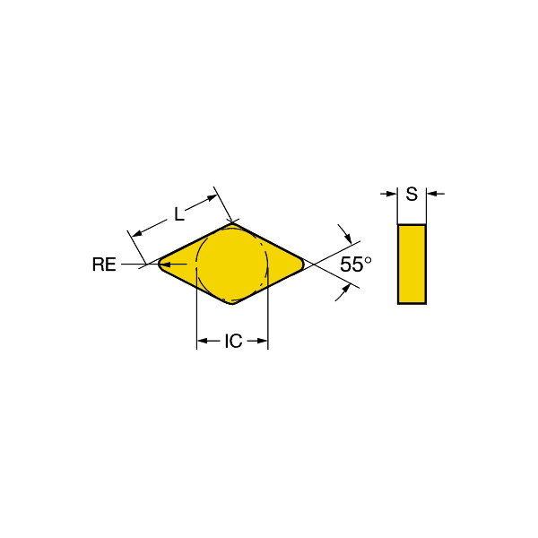 サンドビック（株） TーMaxP セラミックチップ 【D】 DNGA Ｔ－ＭａｘＰ　セラミックチップ　【Ｄ】 DNGA 15 04 12T02520 6190