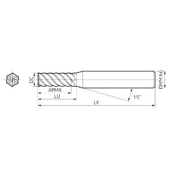 住友電気工業（株） GS MILL ハードスクエアエンドミル GSH ＧＳ　ＭＩＬＬ　ハードスクエアエンドミル GSH6030SF ACF07C