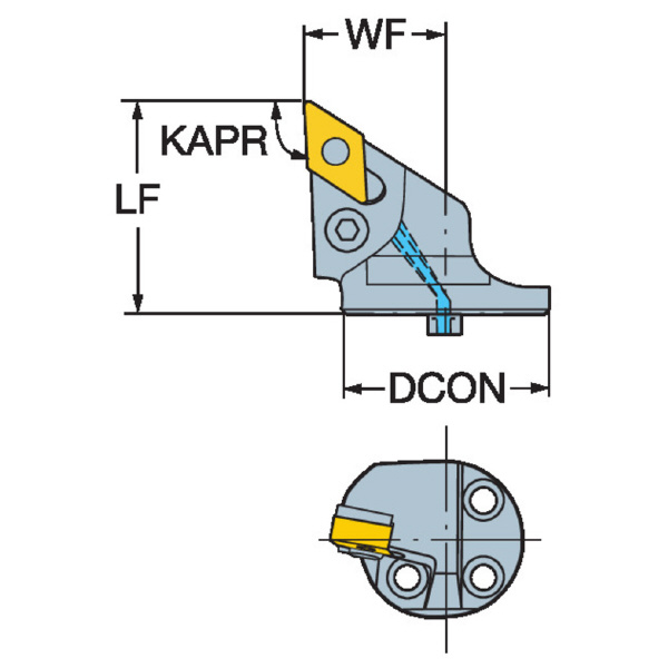 サンドビック（株） TーMaxP カッティングヘッド 【F】 SL-PDJN Ｔ－ＭａｘＰ　カッティングヘッド　【Ｆ】 SL-PDJNR-40-15HP