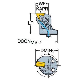 サンドビック（株） T-MaxP カッティングヘッド 570-DTFN Ｔ－ＭａｘＰ　カッティングヘッド　【Ｆ】 570-DTFNR-40-16-L