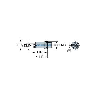 サンドビック（株） コロターンSL アダプタ 【F】 C8-570 コロターンＳＬ　アダプタ　【Ｆ】 C8-570-2C 50 125-40R