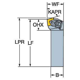サンドビック（株） T-MaxP シャンクバイト DCKN Ｔ－ＭａｘＰ　シャンクバイト　【Ｆ】 DCKNR 2525M 12