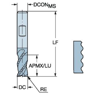 サンドビック（株） コロミルプルーラ 【F】 R216.34-BC-K コロミルプルーラ　【Ｆ】 R216.34-10040-BC22K 1640