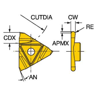 サンドビック（株） コロカット3 チップ 【C】 N123 コロカット３　チップ　【Ｃ】 N123T3-0050-RS 1125