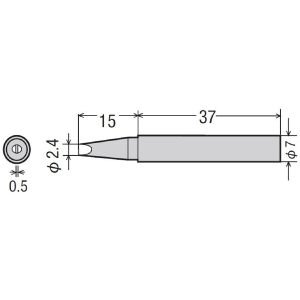 太洋電機産業（株） 交換こて先 PX-2RT 交換こて先 PX-2RT-2.4D