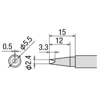 太洋電機産業（株） 交換こて先 PX-2RT 交換こて先 PX-2RT-2.4D