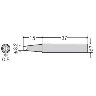 太洋電機産業（株） 交換こて先 PX-2RT 交換こて先 PX-2RT-3.2D