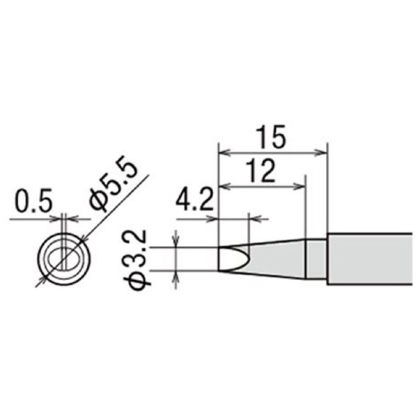 太洋電機産業（株） 交換こて先 PX-2RT 交換こて先 PX-2RT-3.2D