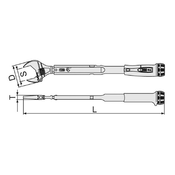 ＴＯＮＥ（株） モンキ形トルクレンチ(ダイレクトセットタイプ) TMWM モンキートルクレンチ TMWM25W