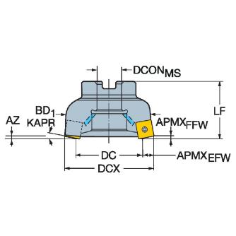 サンドビック（株） コロミル210 カッター 【F】 R210 コロミル２１０　カッター　【Ｆ】 R210-063Q27-09M