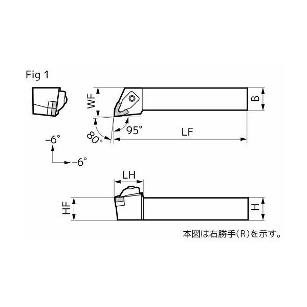 住友電気工業（株） SEC－外径バイト ホルダ DWLN ＳＥＣ－外径バイト　ホルダ DWLNR2525M08