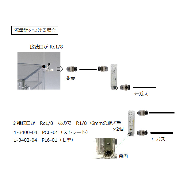 アズワン（株） ガス置換デシケーター 7-434 ガス置換デシケーター　ＣＲ型 7-434-01