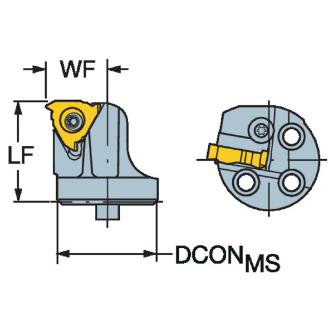 サンドビック（株） コロスレッド266ねじ切りヘッド 【F】 SL-266 コロスレッド２６６ねじ切りヘッド　【Ｆ】 SL-266LFG-403227-16