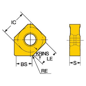 サンドビック（株） コロミル345 チップ 345N コロミル３４５　チップ　【Ｃ】 345N-1305E-KW8 H13A