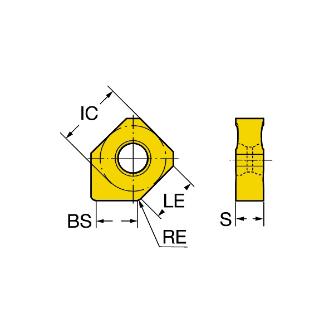サンドビック（株） コロミル345 チップ 345N コロミル３４５　チップ　【Ｃ】 345N-1305E-PW8 4230