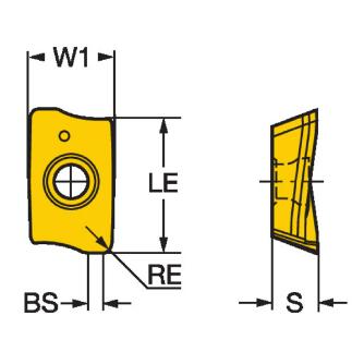 サンドビック（株） コロミル390 チップ 【B】 R390 コロミル３９０　チップ　【Ｃ】 R390-11 T3 04E-PL S40T