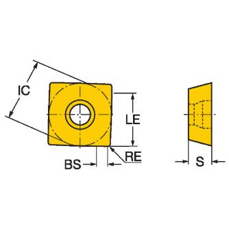 サンドビック（株） コロミル490 チップ 490R コロミル４９０　チップ　【Ｂ】 490R-140408M-PM 4220