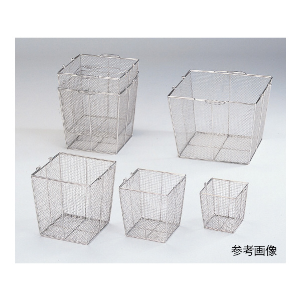 アズワン（株） ステンレス角型洗浄カゴ(テーパ付) 7-5332 ステンレス角型洗浄カゴ（テーパ付）特大 7-5332-01