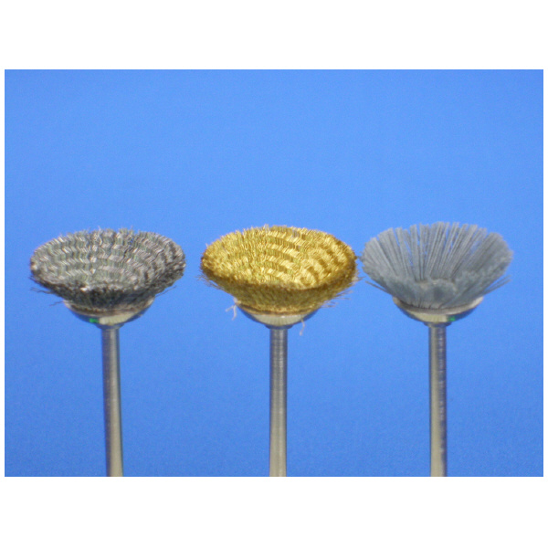 日本精密機械工作（株） 軸付ベベル型ブラシ B 軸付ベベル型ブラシ　ステンレス線　５本 B5119