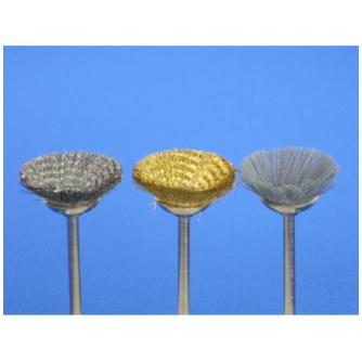 日本精密機械工作（株） 研磨剤入ナイロンブラシ軸付 ベベル型 B 研磨剤入ナイロンブラシ軸付　ベベル　５本 B7351