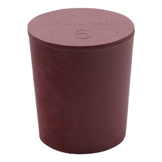 アズワン（株） 赤ゴム栓 6-337 赤ゴム栓　Ｎｏ．６　１個入 6-337-06