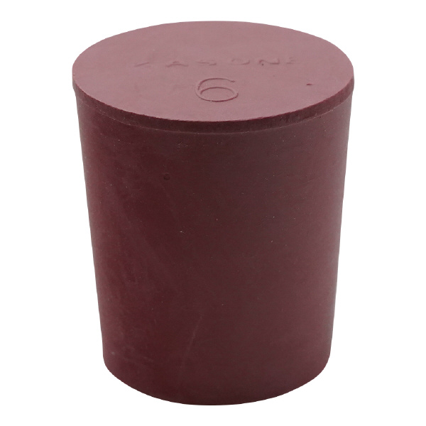 アズワン（株） 赤ゴム栓 6-337 赤ゴム栓　Ｎｏ．６　１個入 6-337-06