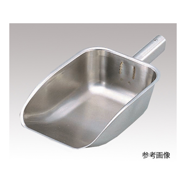 アズワン（株） 角型スコップ (SUS304) 6-514 角型スコップ　（ＳＵＳ３０４）　特大 6-514-01