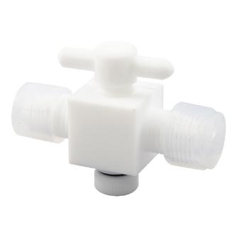 アズワン（株） テフロンYK接続2方コック 7-286 テフロンＹＫ接続２方コック　６ｍｍ 7-286-01