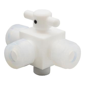 アズワン（株） テフロンYK接続3方コック 7-286 テフロンＹＫ接続３方コック　１０ｍｍ 7-286-07