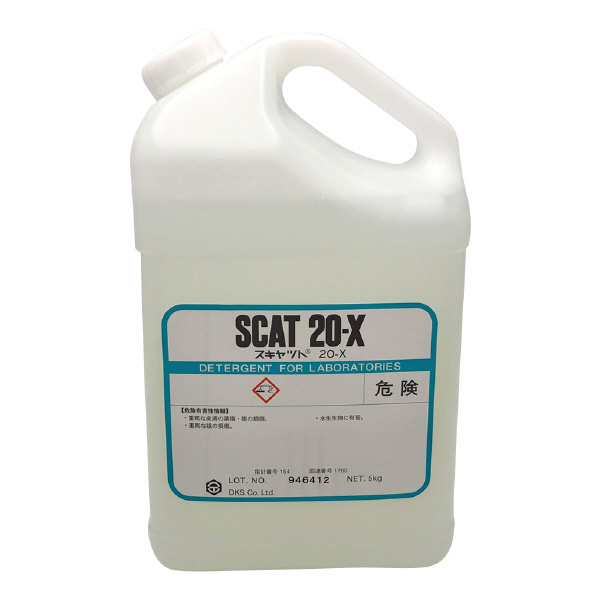 アズワン（株） 液体洗浄剤 スキャット 6-9603 液体洗浄剤（スキャット）　２０Ｘ　５ｋｇ 6-9603-02
