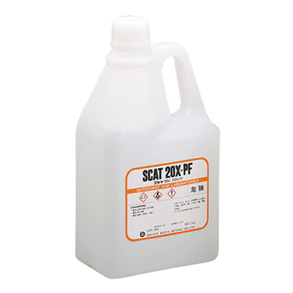 アズワン（株） 液体洗浄剤 スキャット 6-9603 液体洗浄剤スキャット２０Ｘ－ＰＦ　２ｋｇ 6-9603-03