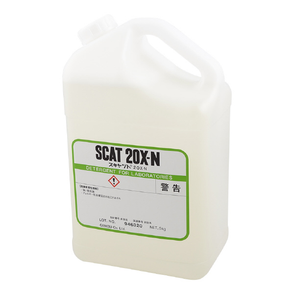 アズワン（株） 液体洗浄剤 スキャット 6-9603 液体洗浄剤スキャット２０Ｘ－Ｎ　５ｋｇ 6-9603-06