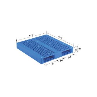 三甲（株） パレット(両面使用型) パレット（両面使用型） 811005-01 R2-1011 ﾌﾞﾙｰ