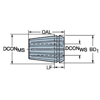 サンドビック（株） ER16ーコレット 【E】 393.14-16 ＥＲ１６－２．０コレット　【Ｅ】 393.14-16 0200